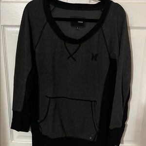 Hurley Charcoal and Black Crewneck
